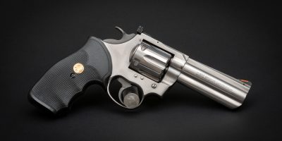 Photo of a stainless Colt King Cobra revolver, for sale by Turnbull Restoration of Bloomfield, NY