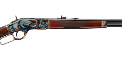 Winchester Model 1873 Sporter Octagon Pistol Grip, Color Case Hardened by Turnbull Restoration