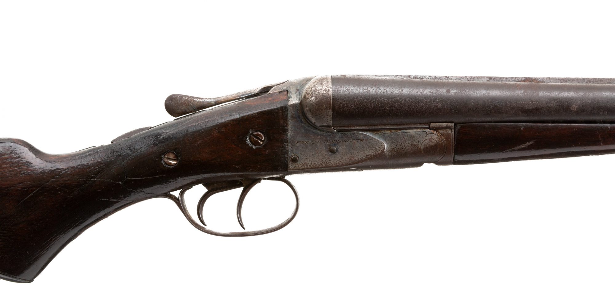 Fox Sterlingworth 12 Gauge Shotgun from 1932, before restoration work performed by Turnbull Restoration Co. of Bloomfield, NY