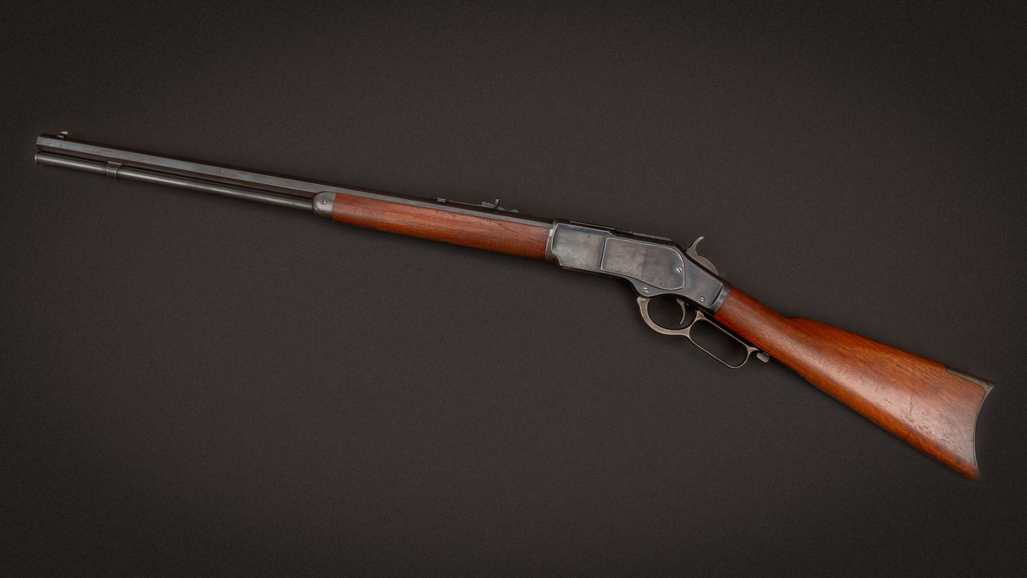 Photo of a Winchester Model 1873, for sale by Turnbull Restoration of Bloomfield, NY