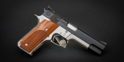 Smith & Wesson Model 745 in 45 ACP, for sale by Turnbull Restoration Co. of Bloomfield, NY