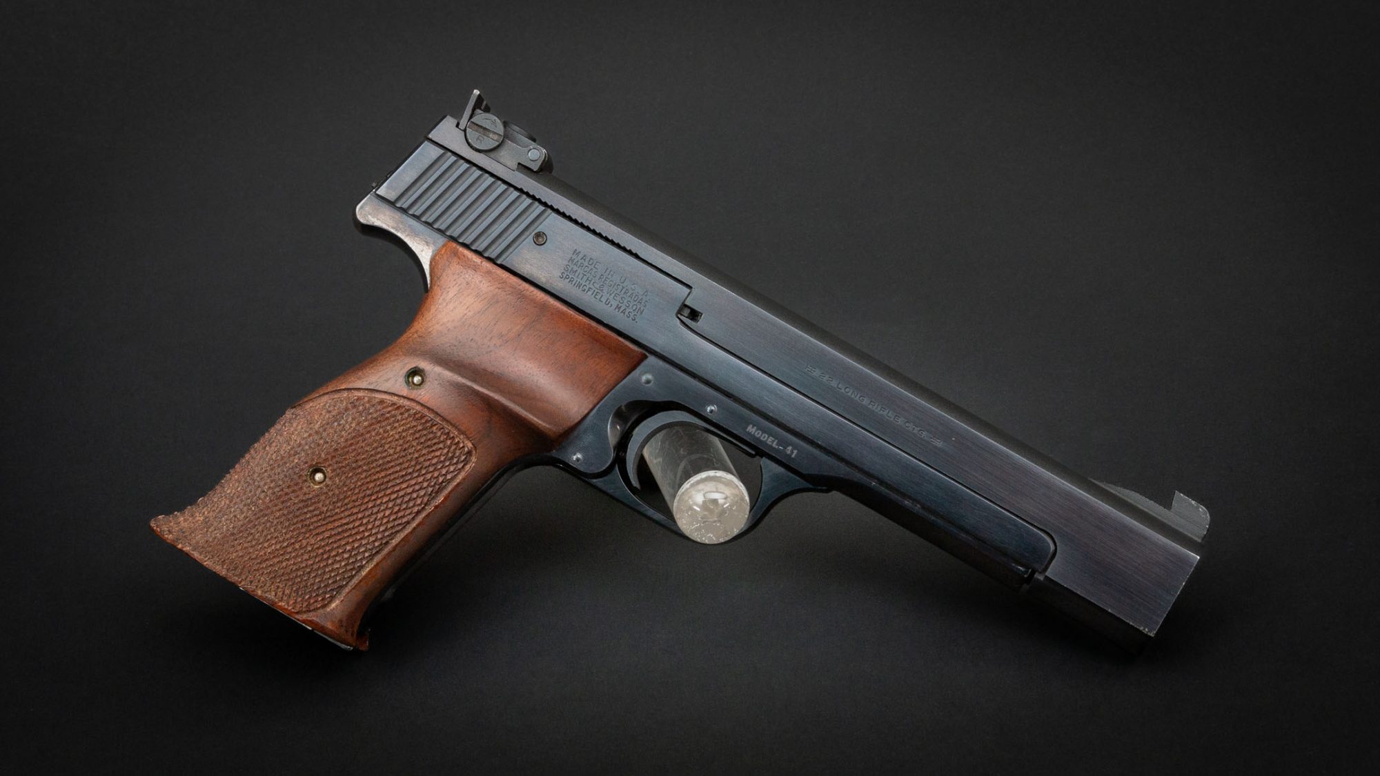 Smith & Wesson Model 41 in 22LR, for sale by Turnbull Restoration Co. of Bloomfield, NY