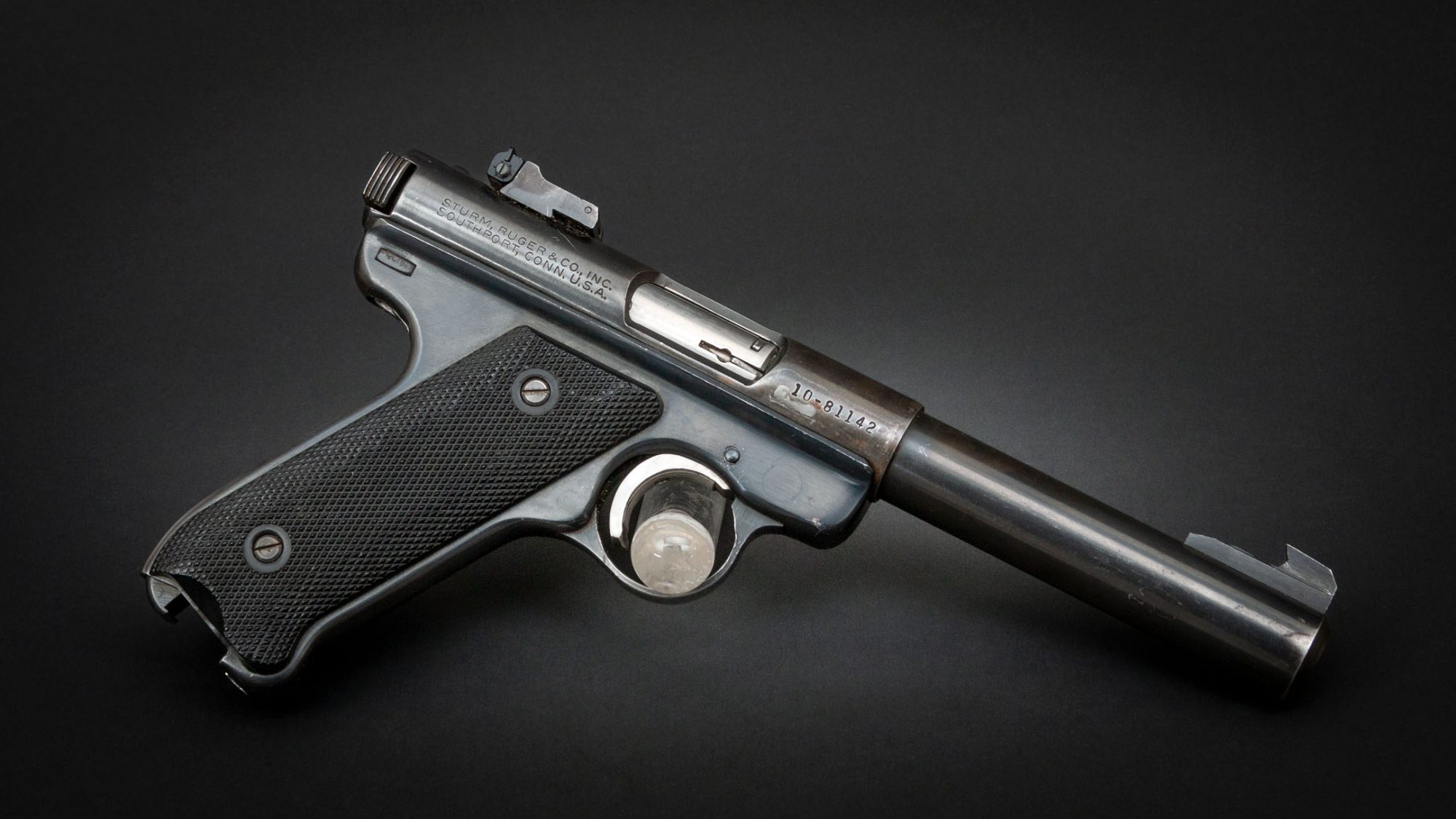 Ruger Mark I in 22 Long Rifle, for sale by Turnbull Restoration Co. of Bloomfield, NY