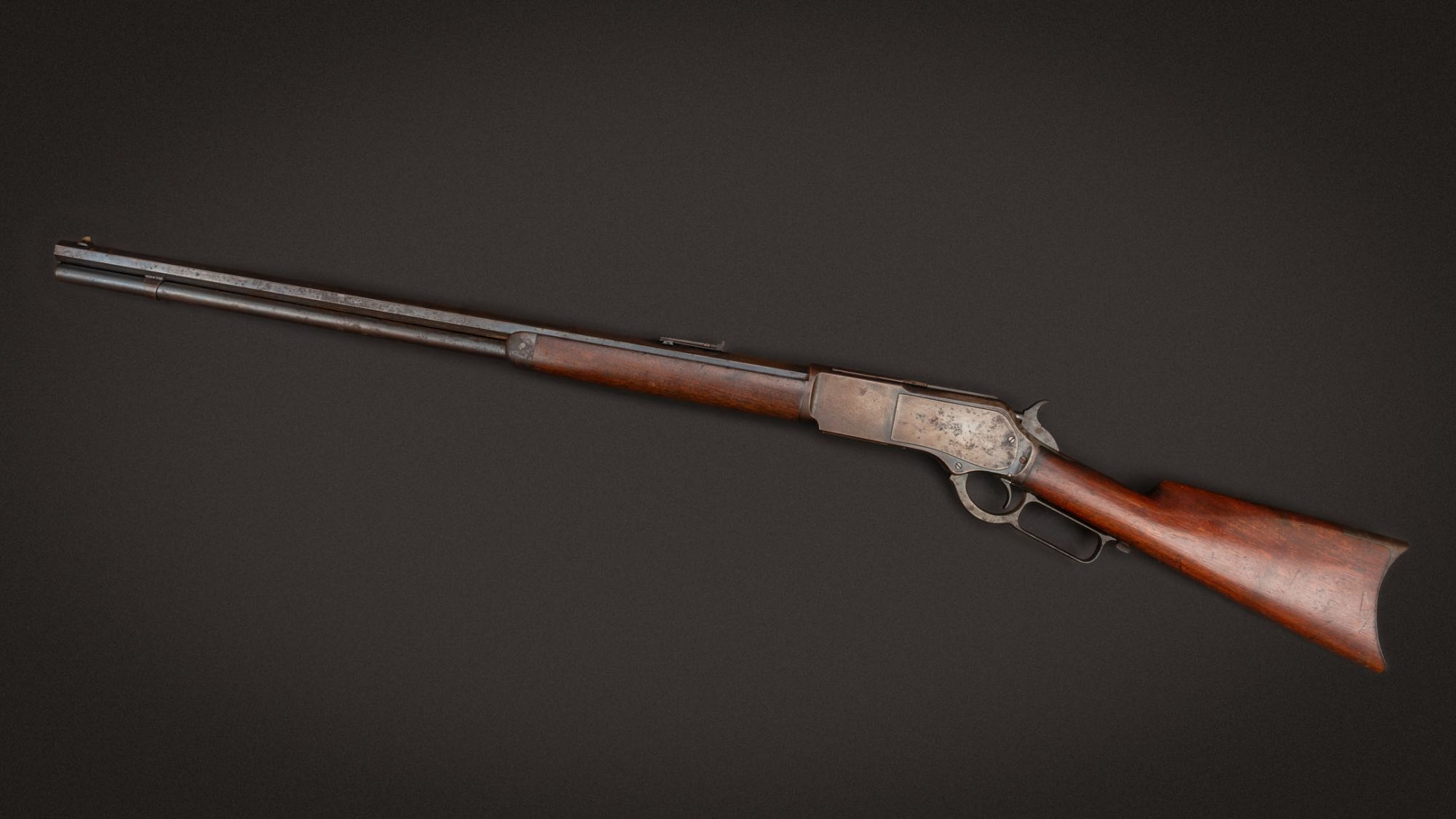 Winchester Model 1876 in .45-75 Winchester, for sale by Turnbull Restoration Co. of Bloomfield, NY