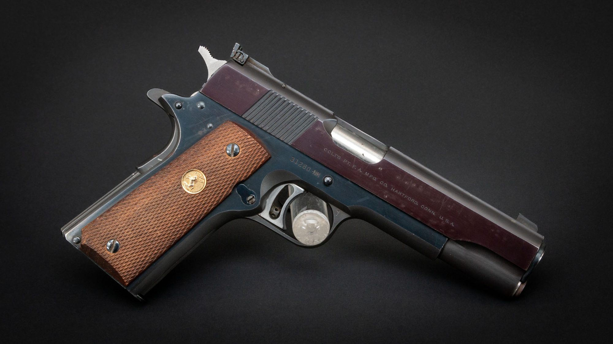 Colt M1911 Gold Cup National Match in .45 ACP, for sale by Turnbull Restoration Co. of Bloomfield, NY