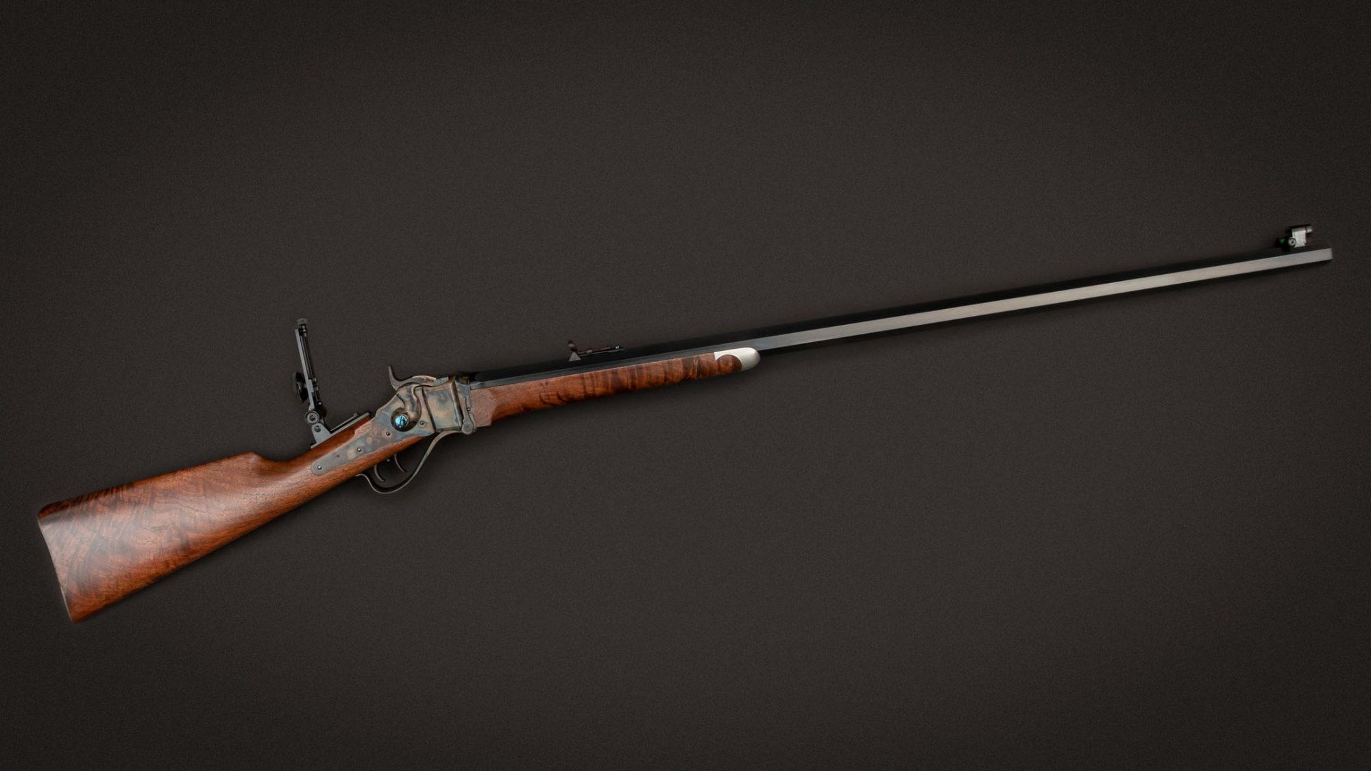 Shiloh Sharps Model 1874 chambered in 38-55, for sale by Turnbull Restoration Co. of Bloomfield, NY
