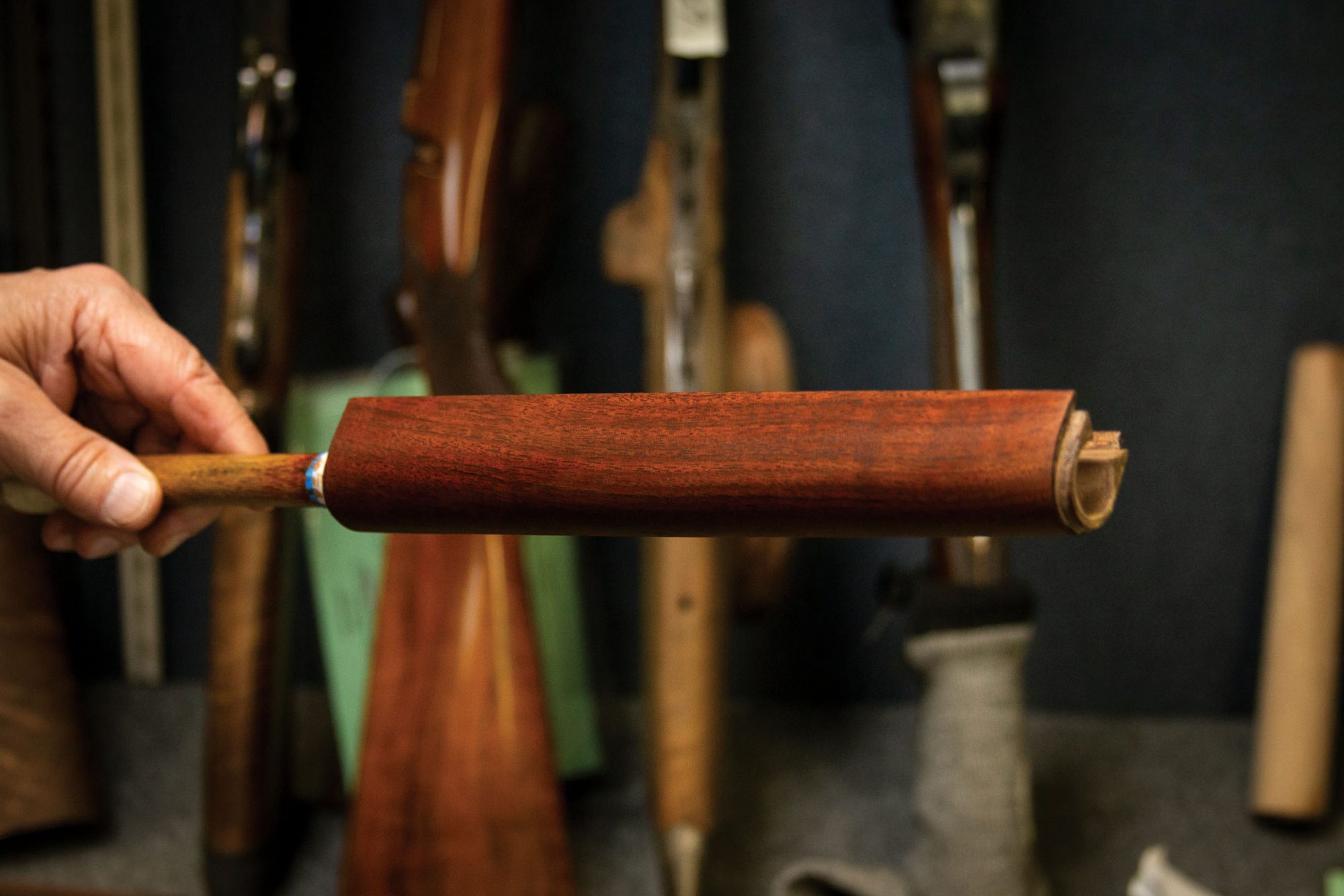 Winchester Model 1873 in .22 Short from 1890, during restoration by Turnbull Restoration of Bloomfield, NY