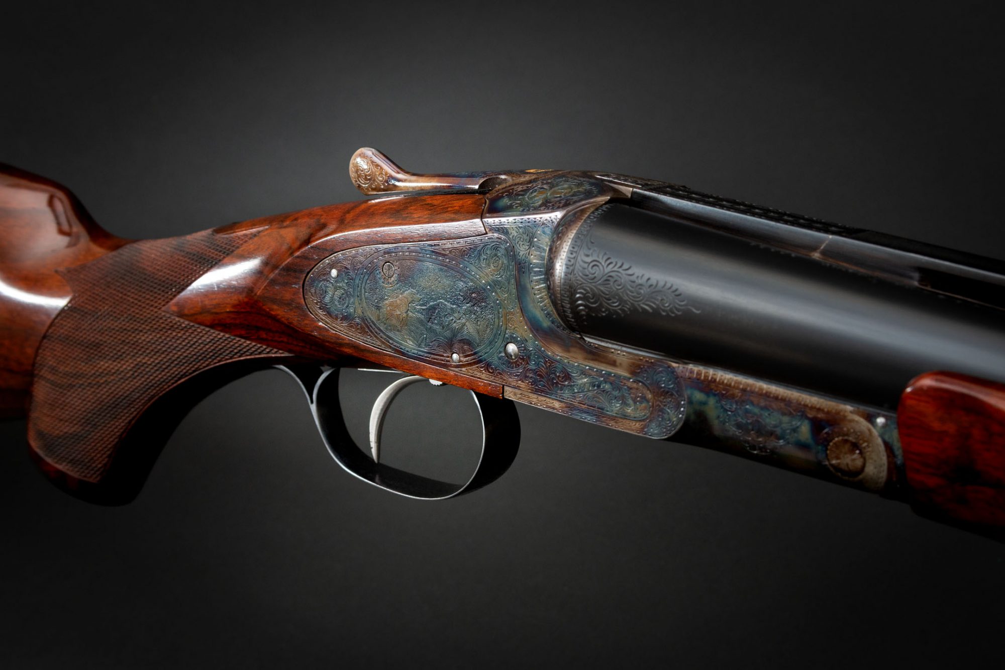 L.C. Smith Crown Grade 12 gauge shotgun from 1926, for sale by Turnbull Restoration of Bloomfield, NY