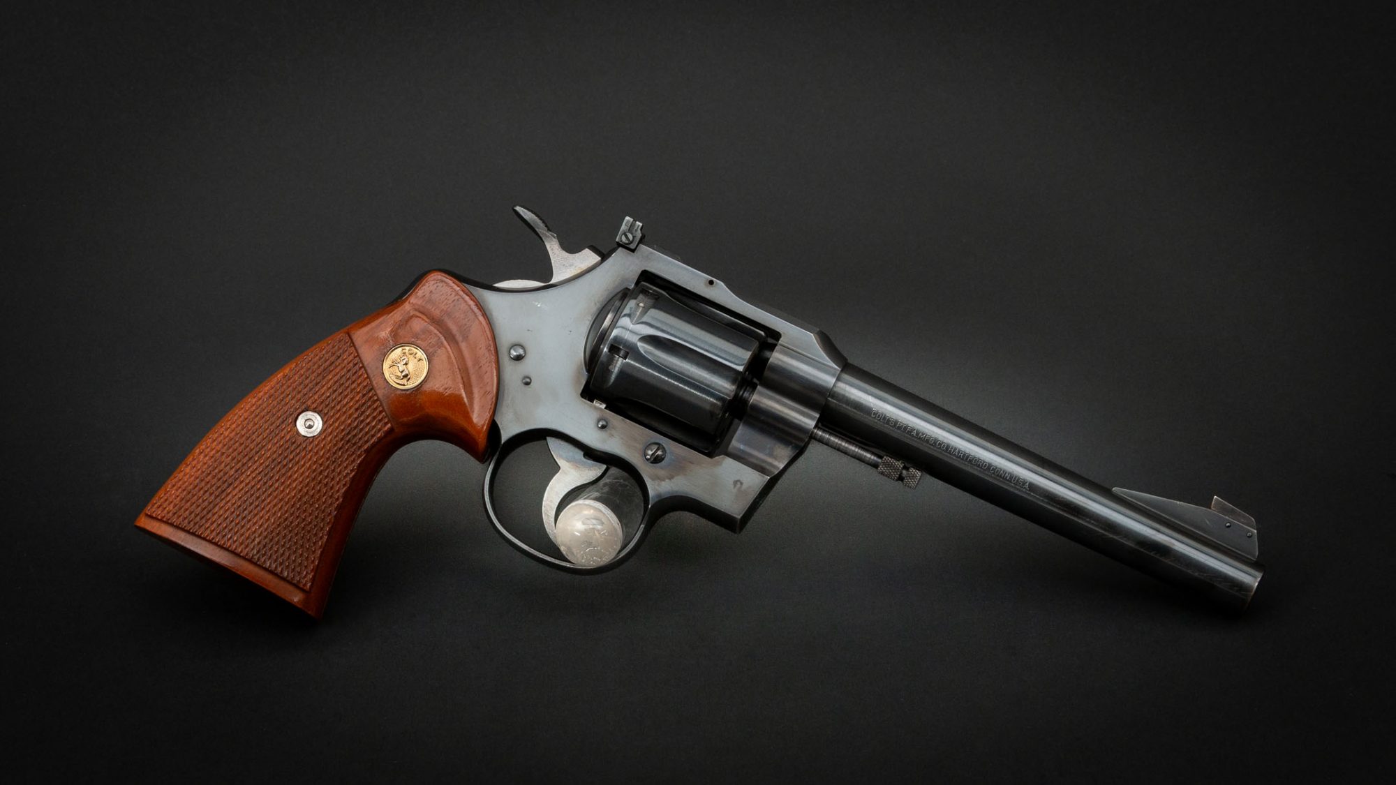 Colt Officers Model Match revolver in .22 Long Rifle, for sale by Turnbull Restoration Co. of Bloomfield, NY