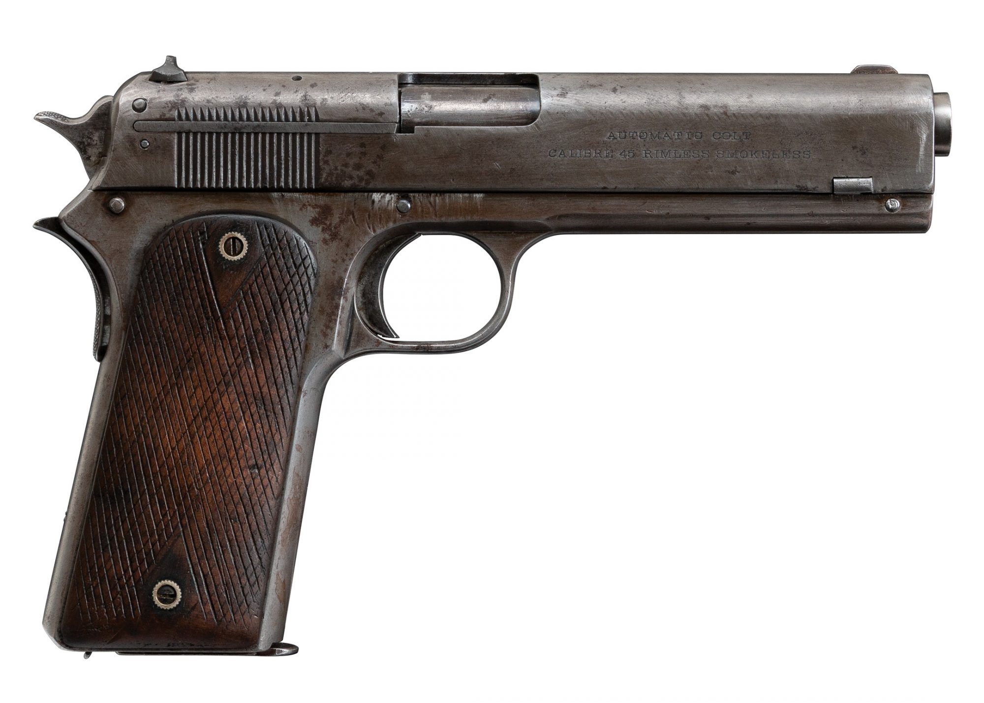 Colt Model 1907 before full restoration by Turnbull Restoration Co.