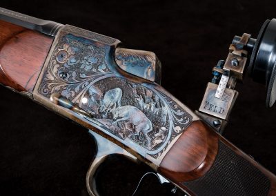 Turnbull restored German schuetzen rifle with color case hardened action
