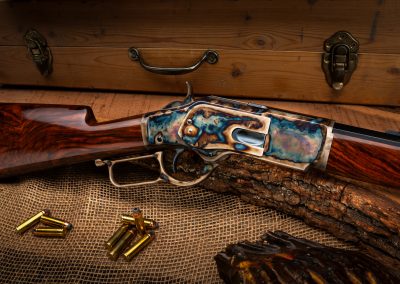 New Turnbull finished Winchester 1873 rifle with color case hardened receiver