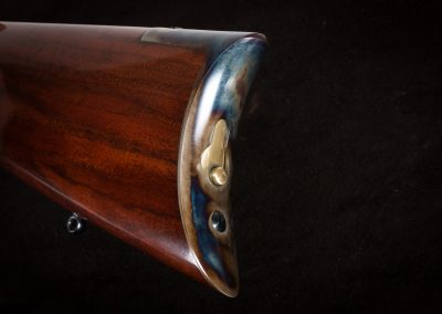 Turnbull restored Winchester 1873 with color case hardened butt plate