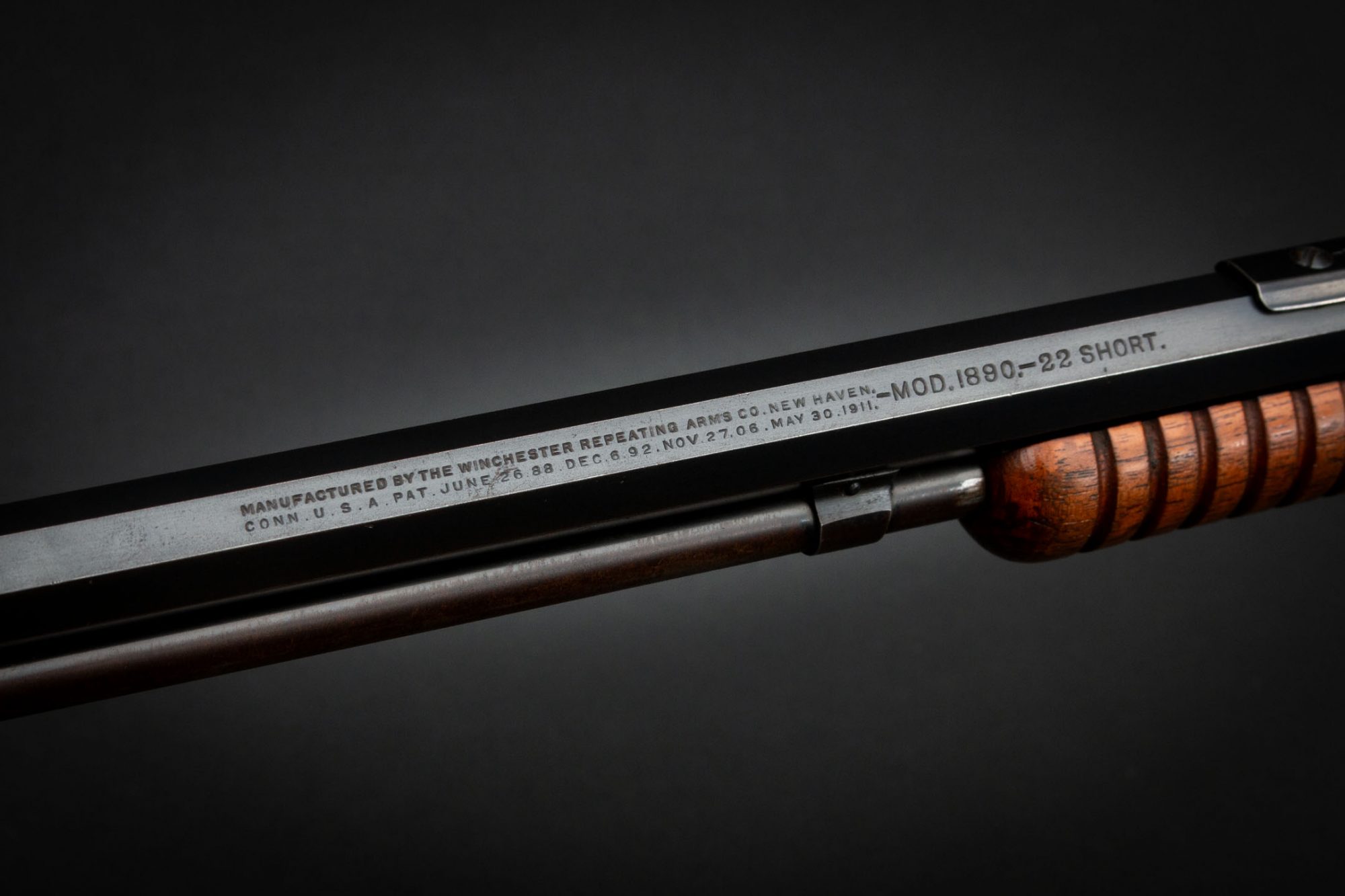 Winchester 1890 3rd Model in .22 Short from 1917, for sale by Turnbull Restoration Co. of Bloomfield, NY