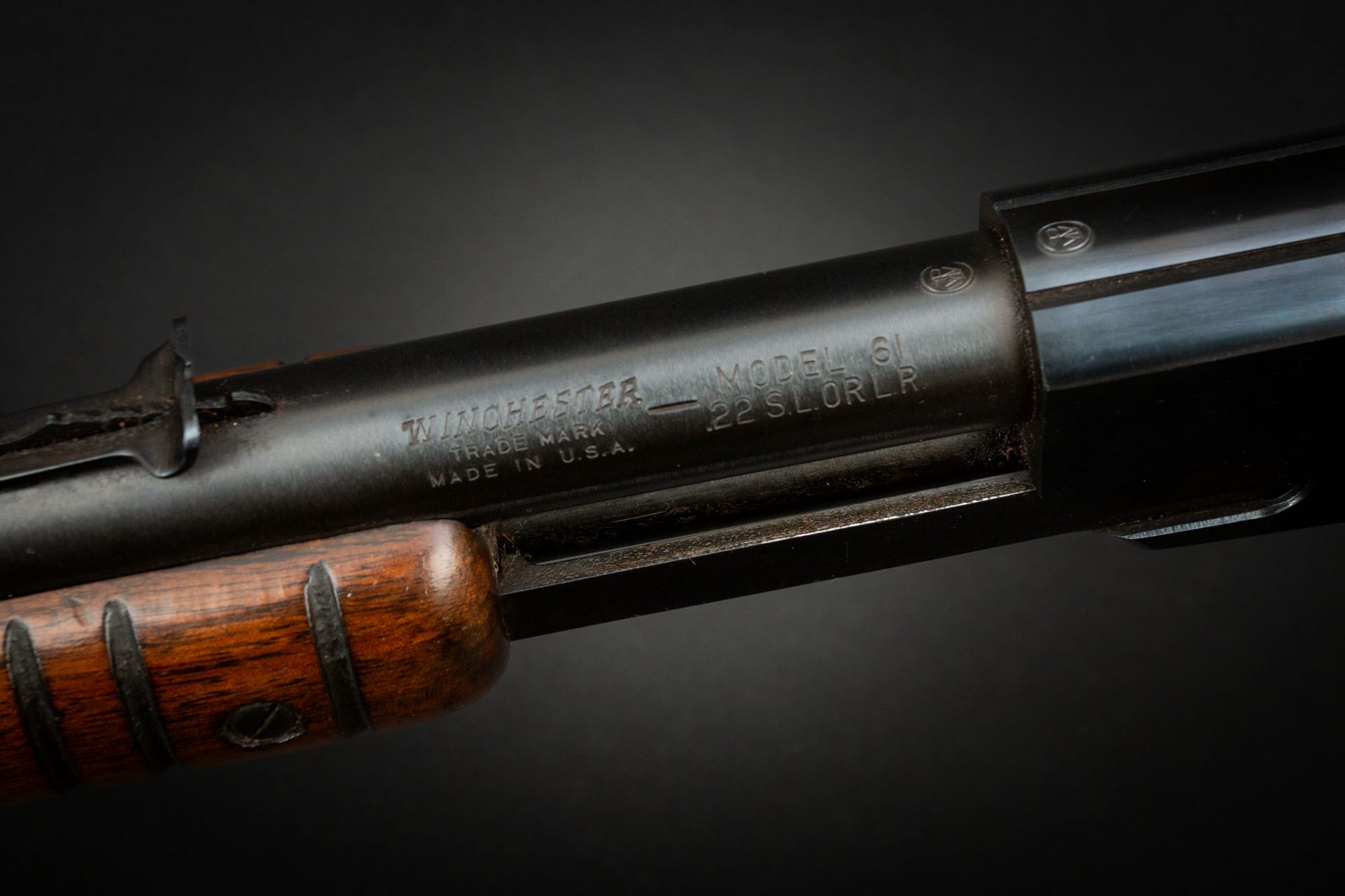 Winchester Model 61 slide-action rimfire, for sale by Turnbull Restoration Co. of Bloomfield, NY