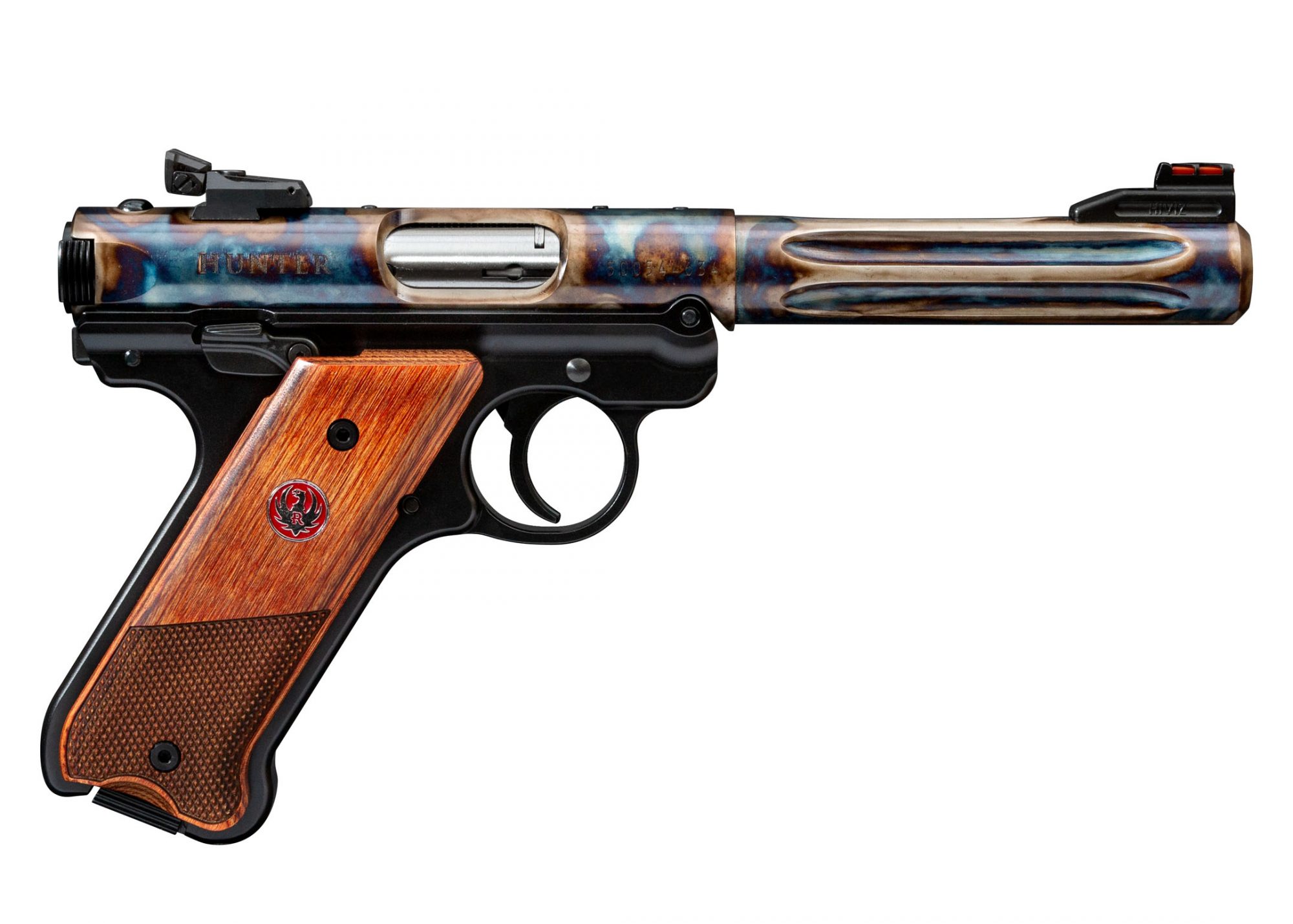 Ruger Talo Mark IV featuring bone charcoal case colors by Turnbull Restoration