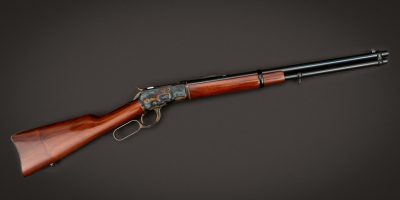 Browning 92 Carbine in .44 Rem Mag, featuting classic-era metal and wood finishes by Turnbull Restoration Co.