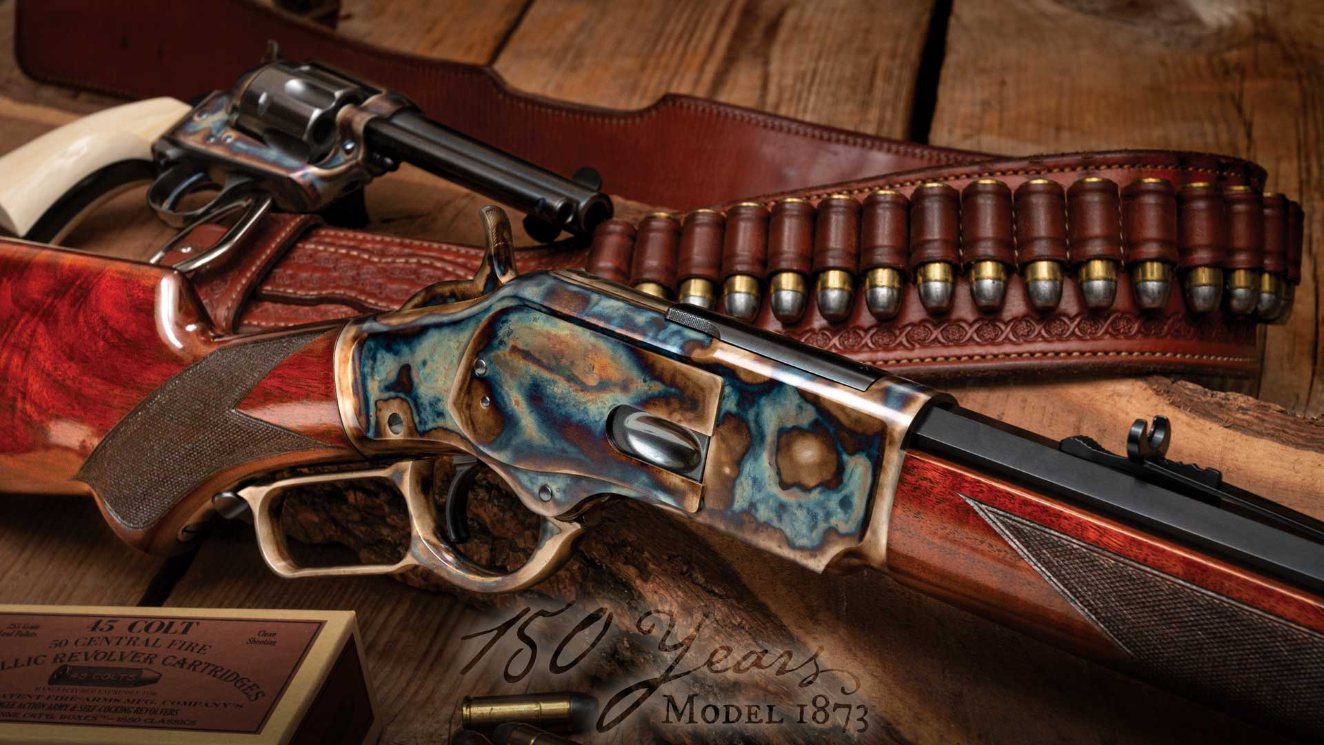 Winchester 1873 and Colt SAA featuring Turnbull Restoration finishes