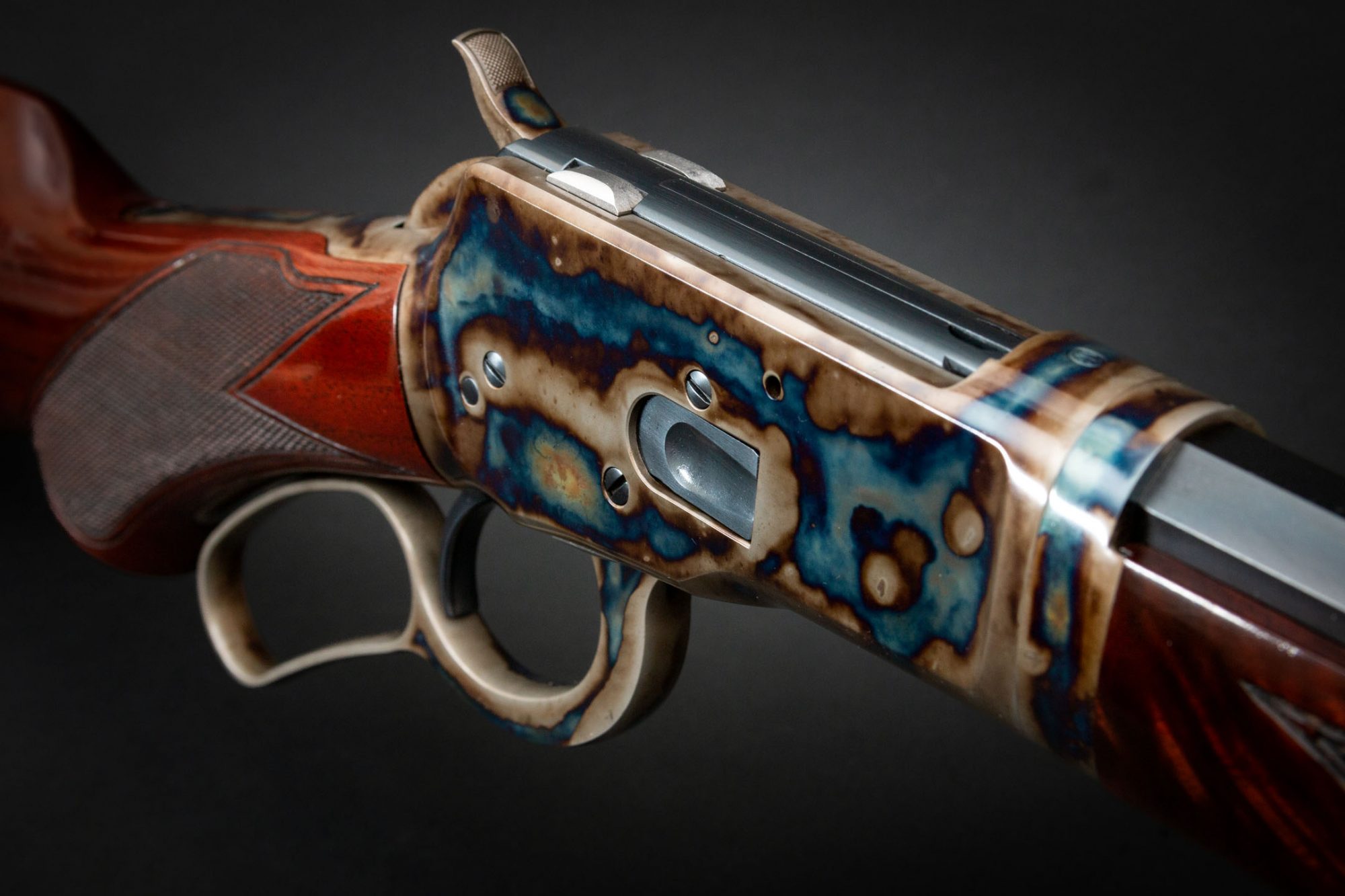 New Winchester Model 1892 featuring classic-era metal and wood finishes by Turnbull Restoration Co. of Bloomfield, NY