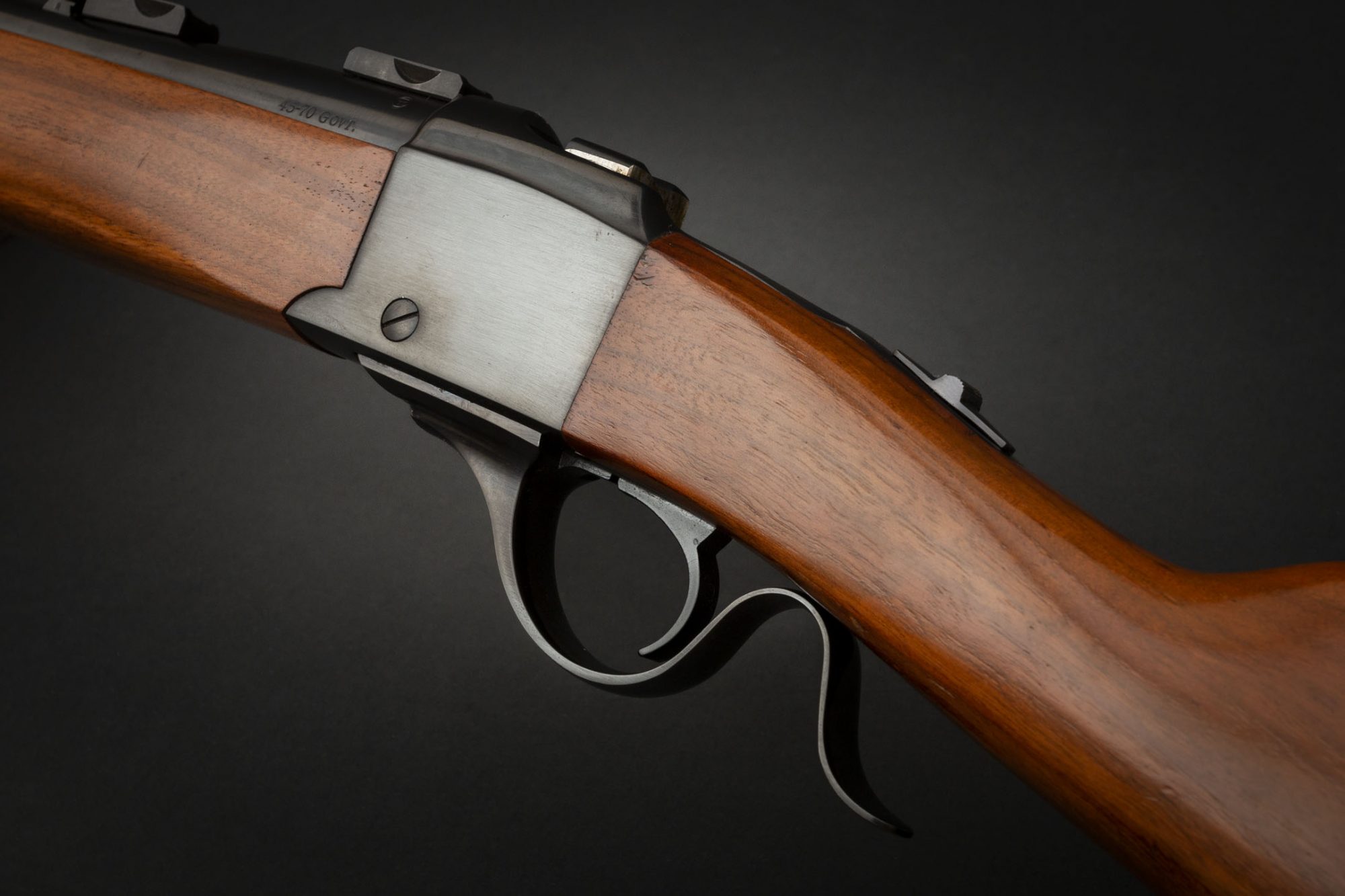 Ruger No. 3 Carbine chambered in .45-70 Govt., for sale by Turnbull Restoration Co. of Bloomfield, NY