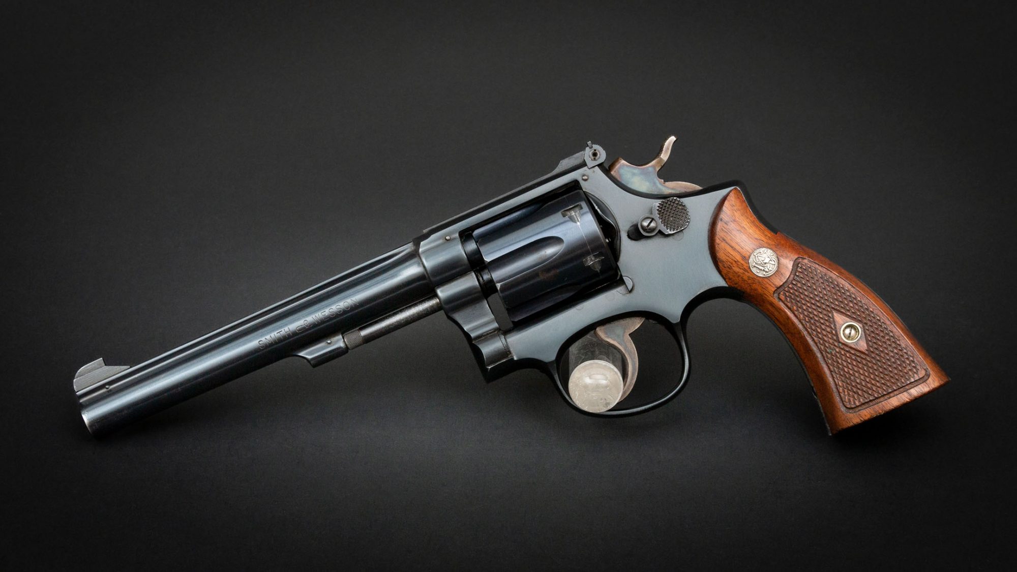 Smith & Wesson Model K22 Masterpiece, for sale by Turnbull Restoration Co. of Bloomfield, NY