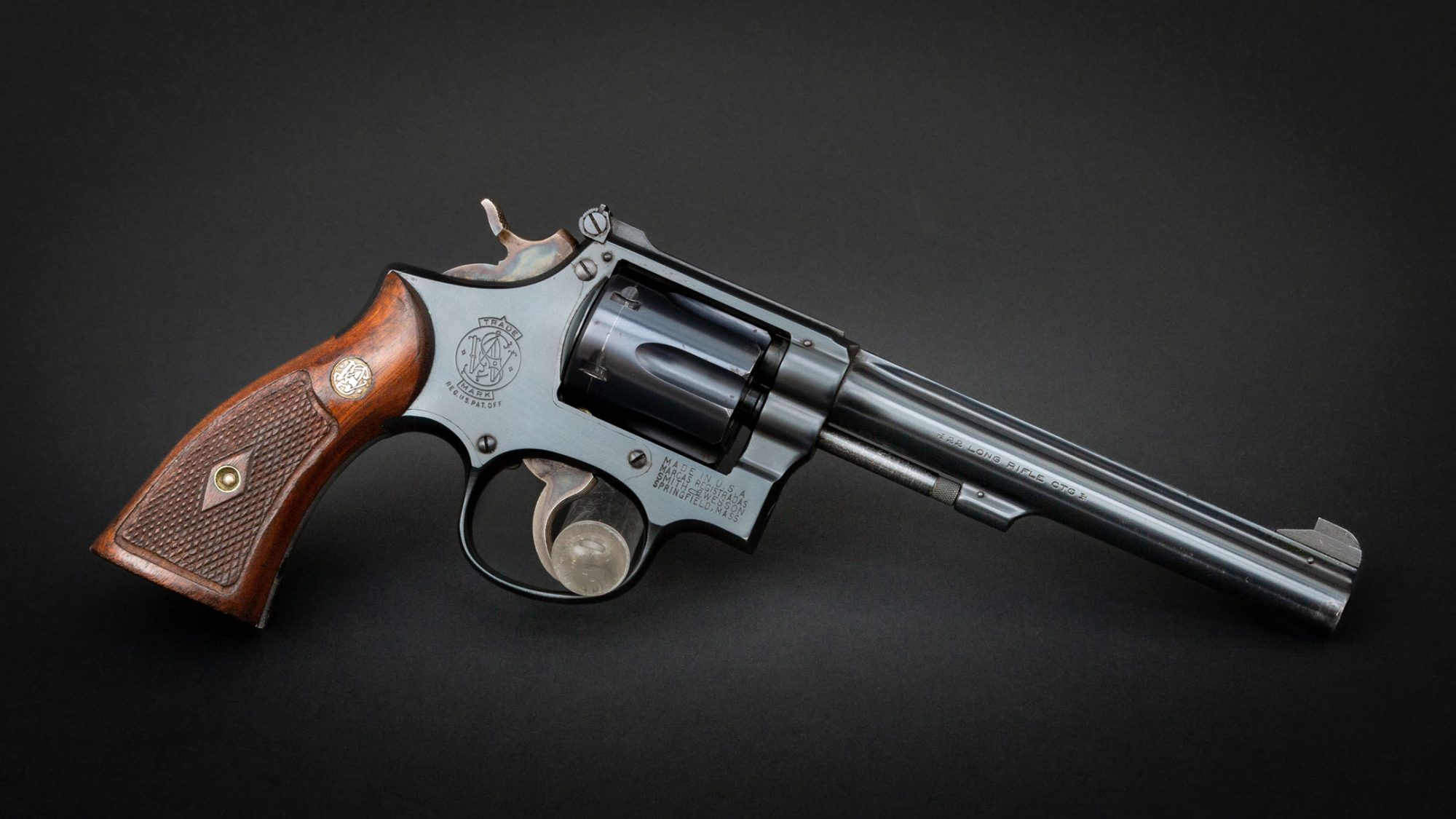 Smith & Wesson Model K22 Masterpiece, for sale by Turnbull Restoration Co. of Bloomfield, NY