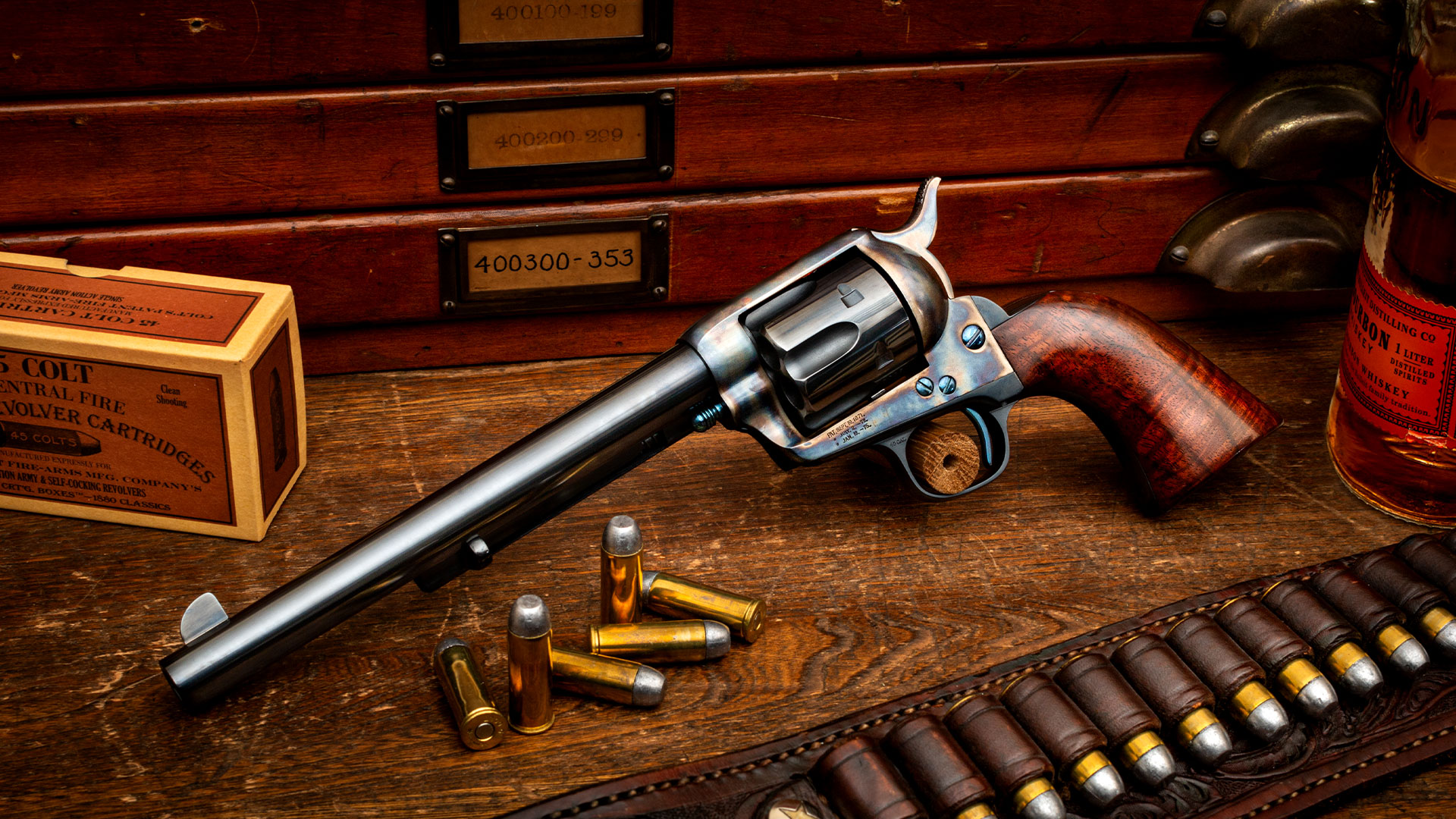 Turnbull Restored Colt SAA, featuring signature bone charcoal color case hardening by Turnbull Restoration Co.