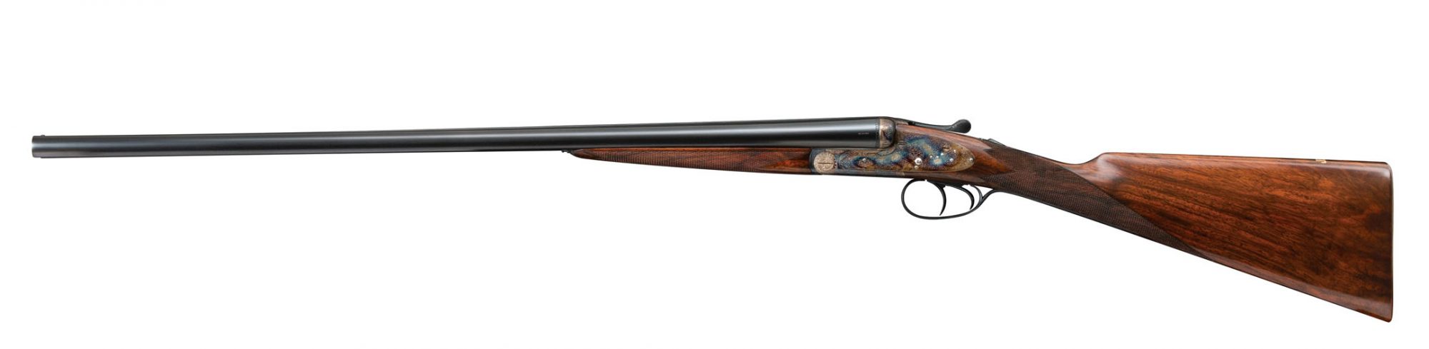 Gastinne Renette Belgian side-by-side shotgun, after restoration work by Turnbull Restoration Co. of Bloomfield, NY
