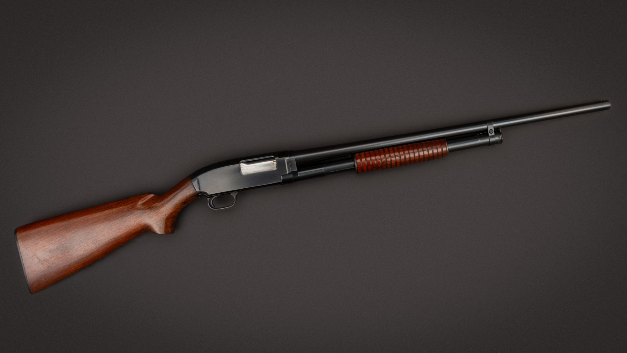 12 gauge Winchester Model 12 from 1942, for sale by Turnbull Restoration Co. of Bloomfield, NY