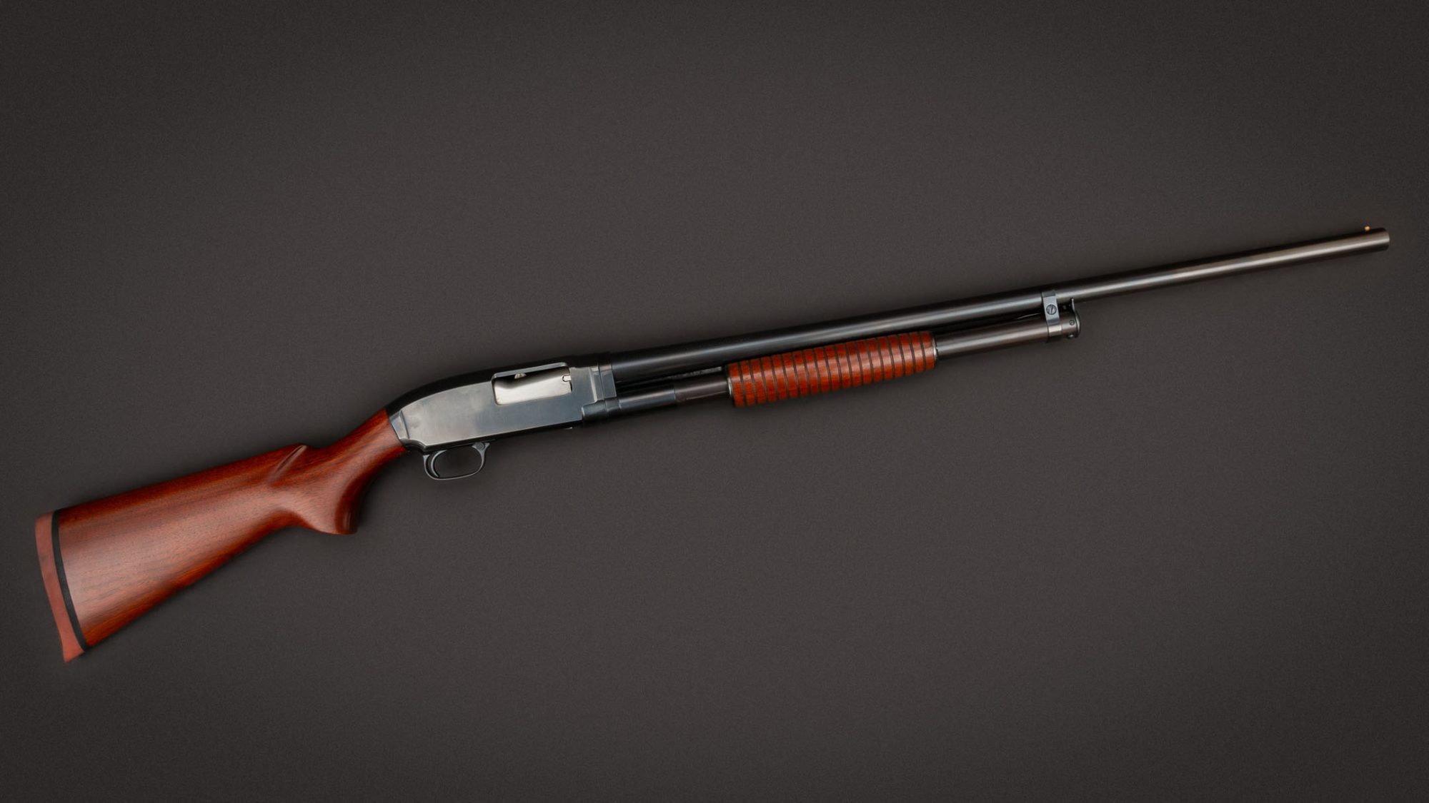 12 gauge Winchester Model 12 from 1935, previously restored, for sale by Turnbull Restoration Co. of Bloomfield, NY
