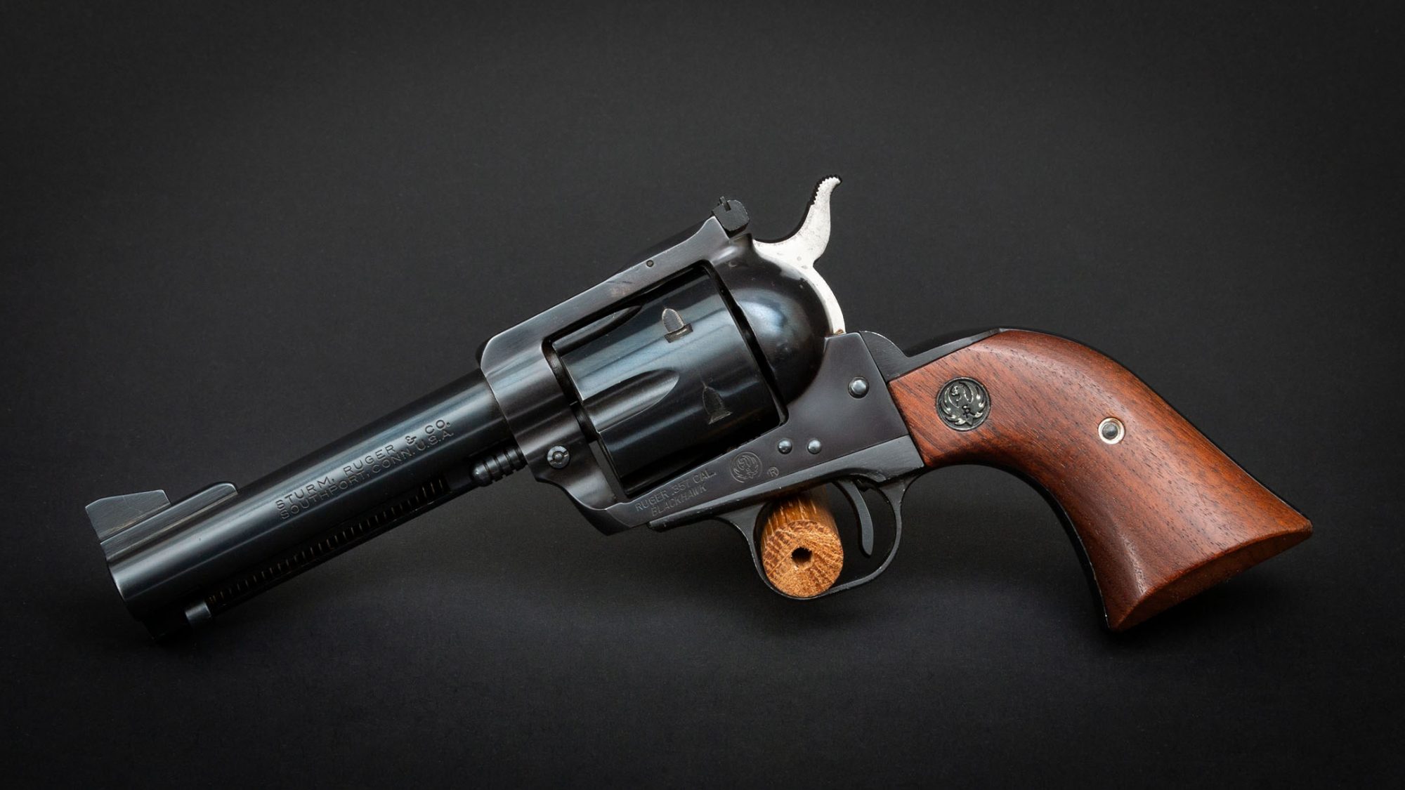 Ruger Blackhawk in .357 Magnum, for sale by Turnbull Restoration Co. of Bloomfield, NY
