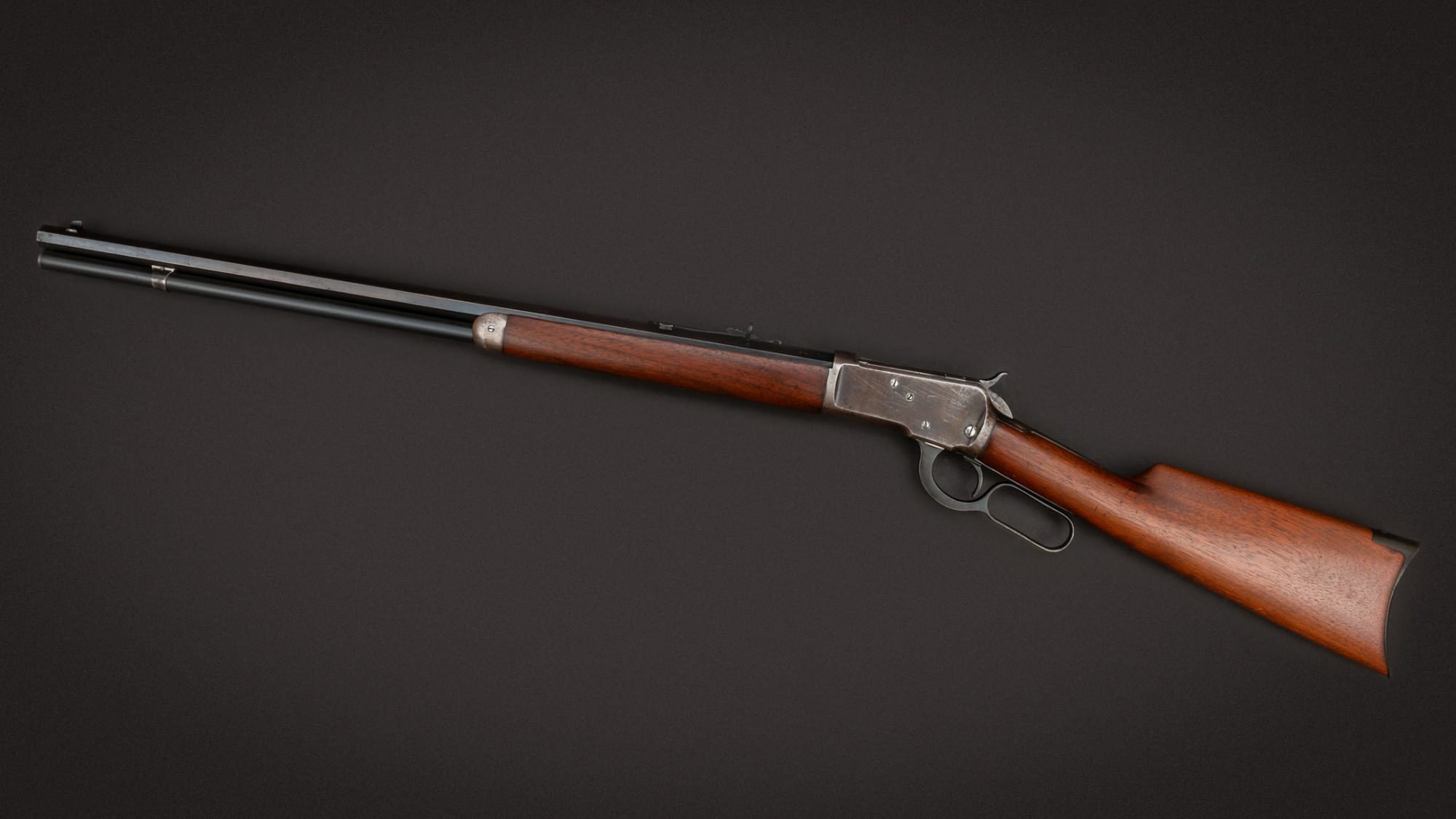 Winchester Model 1892 lever action rifle from 1913 chambered in 44-40 Winchester, for sale by Turnbull Restoration Co. of Bloomfield, NY