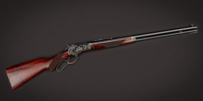 Winchester Model 1892 lever action rifle with Turnbull finishes chambered in 44-40 Winchester, for sale by Turnbull Restoration Co. of Bloomfield, NY