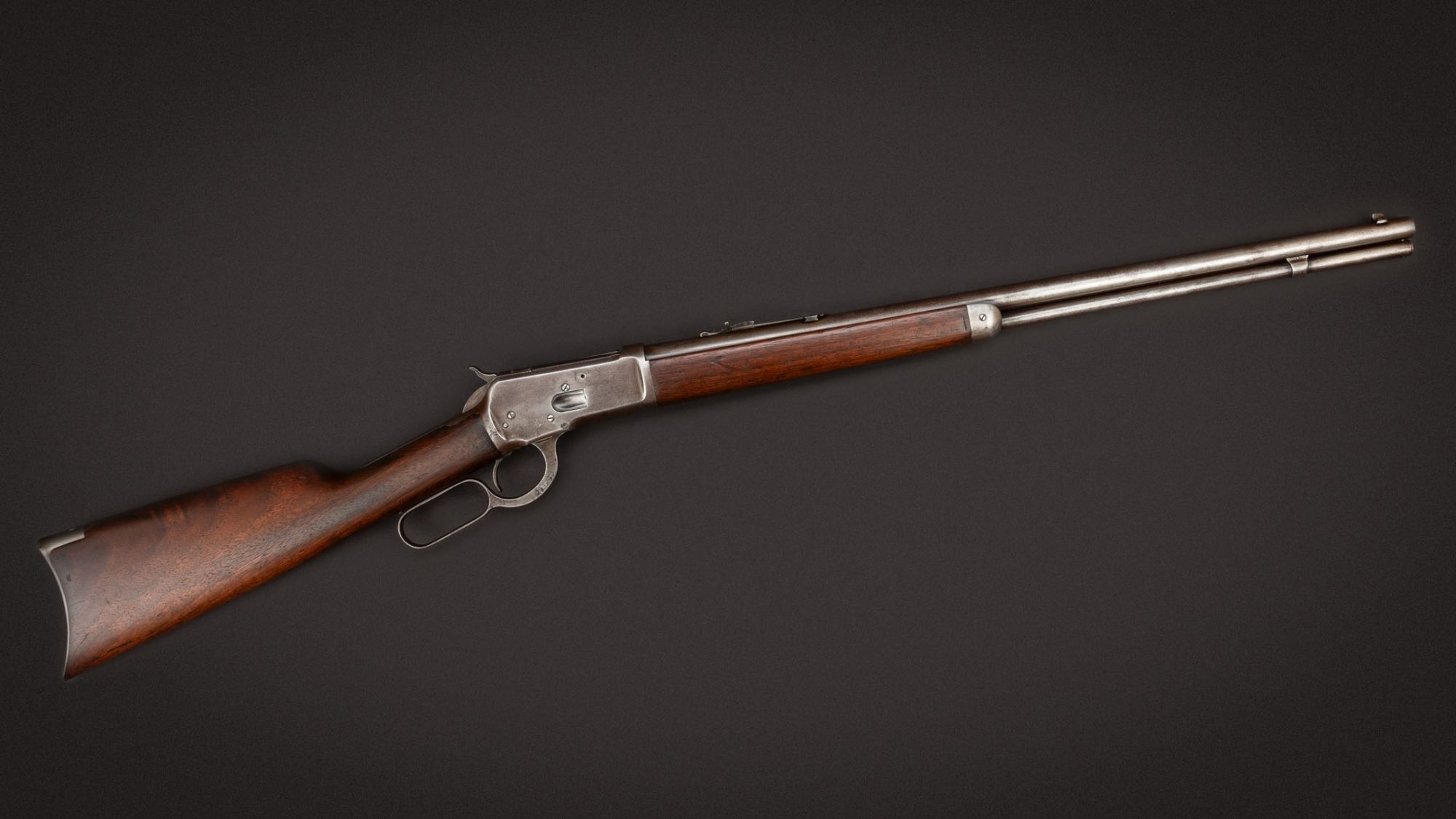 Winchester Model 1892 lever action rifle from 1918 chambered in 25-20 Winchester, for sale by Turnbull Restoration Co. of Bloomfield, NY