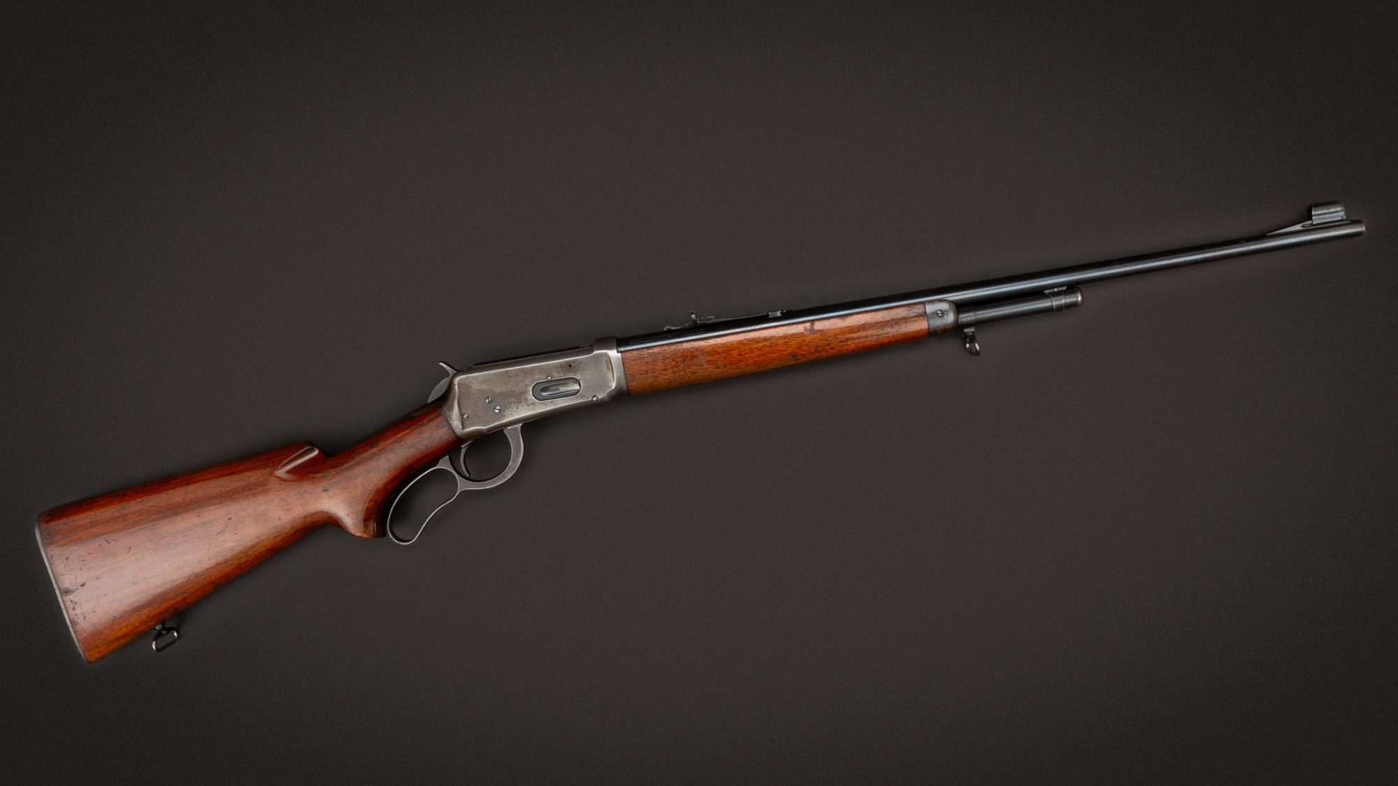 Winchester Model 64 lever action rifle from 1934 chambered in 32 Winchester Special, for sale by Turnbull Restoration Co. of Bloomfield, NY