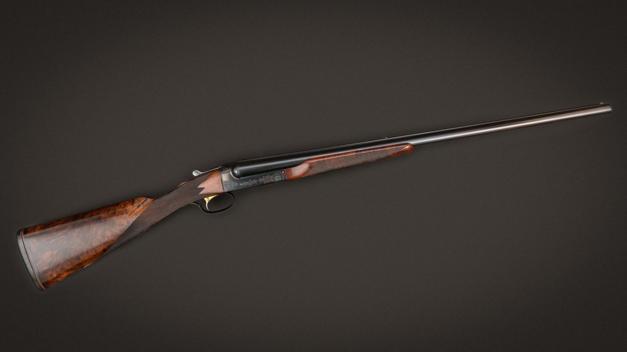 Winchester Model 21 Custom Shop Flatside 12 gauge shotgun, for sale by Turnbull Restoration of Bloomfield, NY