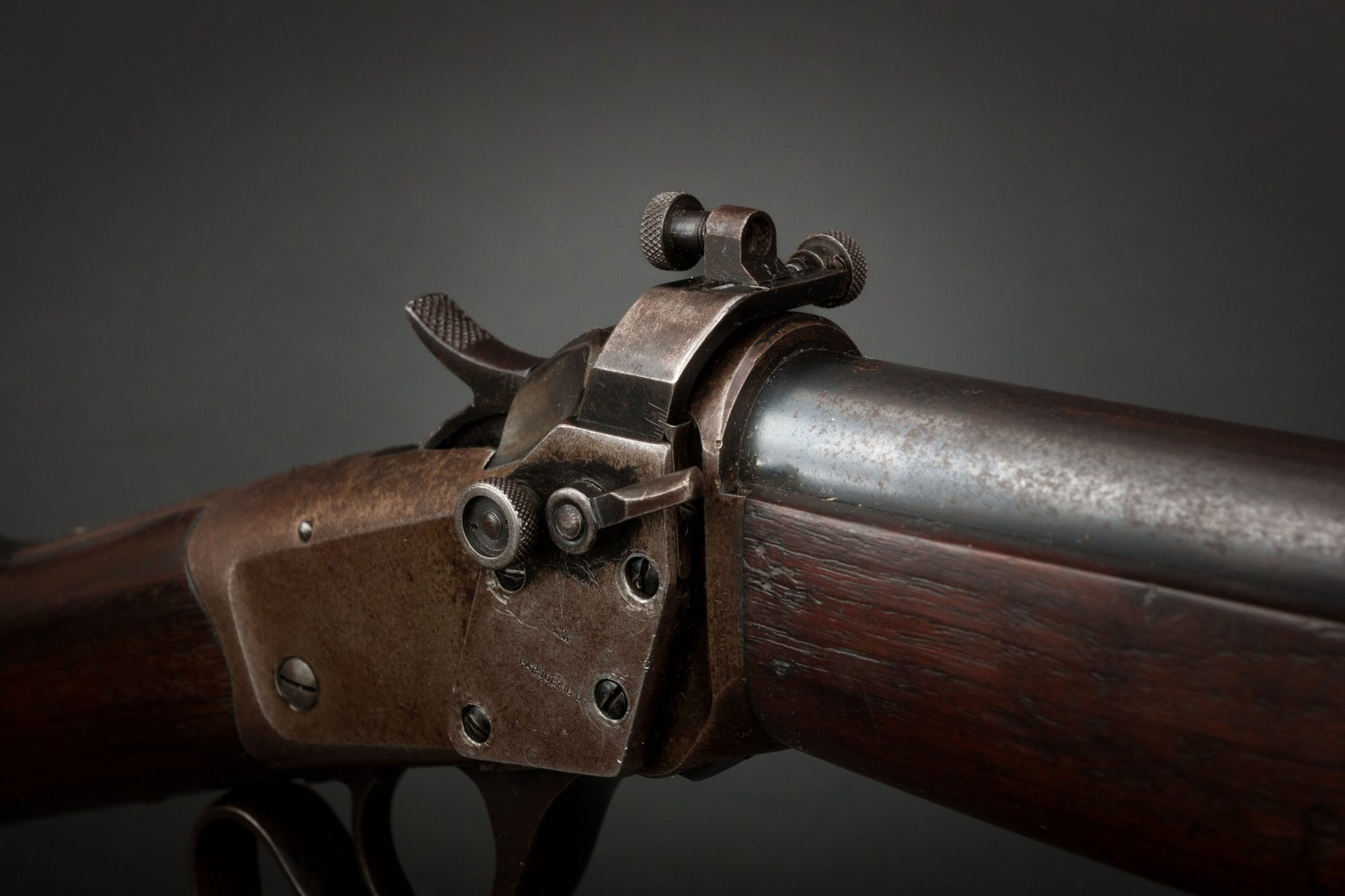 Winchester Model 1885 Winder Musket in 22 short, for sale by Turnbull Restoration Co. of Bloomfield, NY