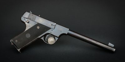 Hi-Standard Model B in 22 Long Rifle from 1940, for sale by Turnbull Restoration of Bloomfield, NY