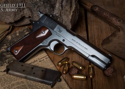 Springfield Model 1911 charcoal bluing by Turnbull Restoration