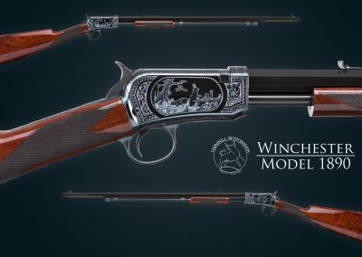 Winchester 1890 charcoal bluing by Turnbull Restoration