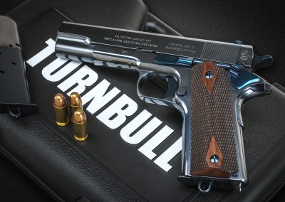 Model 1911 Commercial charcoal bluing by Turnbull Restoration