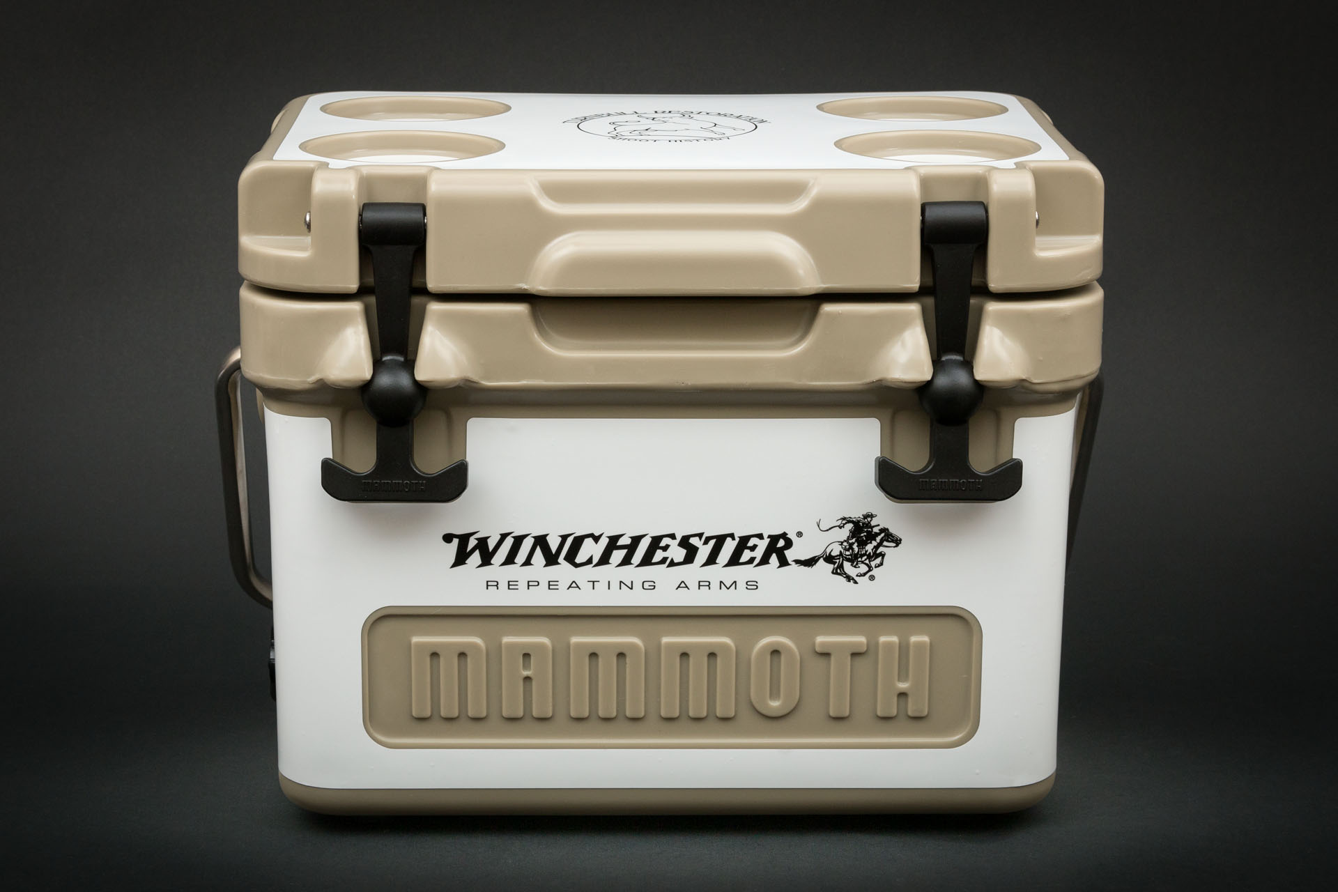 Tan Mammoth/Winchester cooler from the Turnbull Restoration 2023 Gift Set