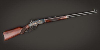 Winchester 1873 featuring wood and metal finishes by Turnbull Restoration