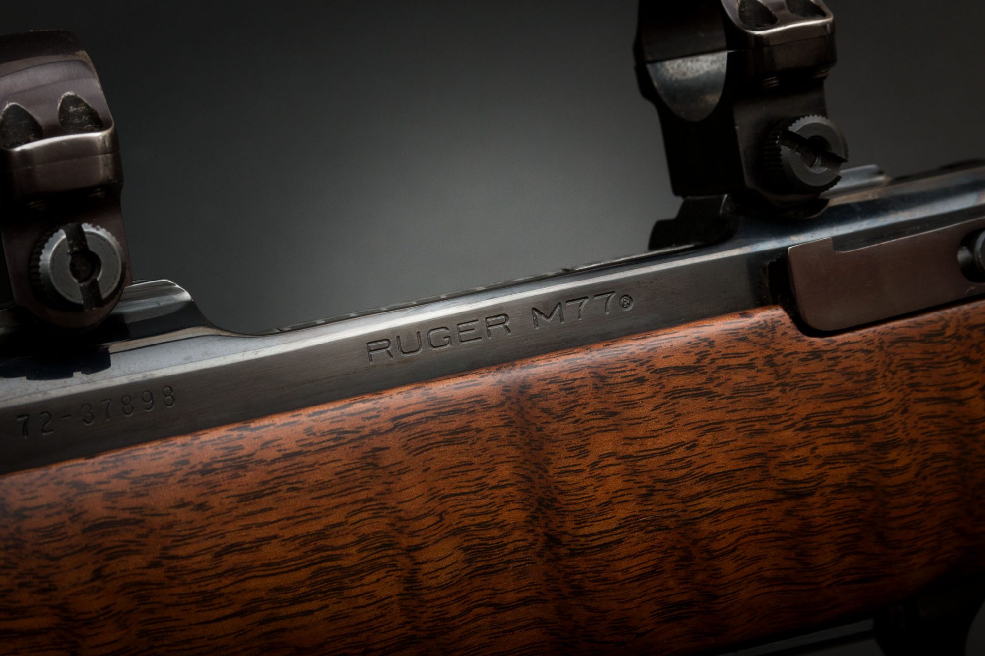 Ruger M77 bolt-action rifle chambered in 7x57mm, for sale by Turnbull Restoration of Bloomfield, NY