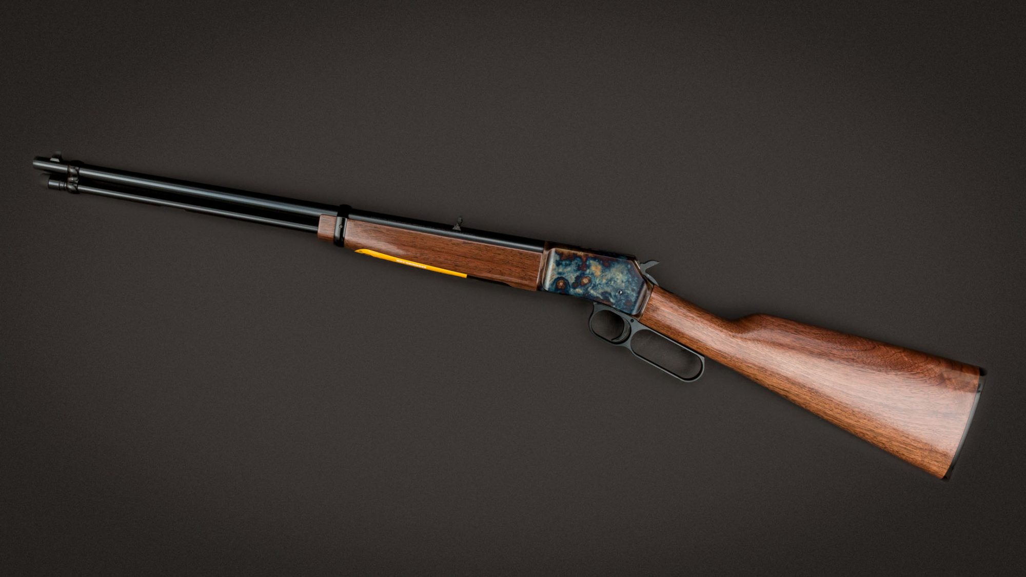 Photo of a Browning BL-22 Grade I model featuring bone charcoal case hardening by Turnbull Restoration of Bloomfield, NY