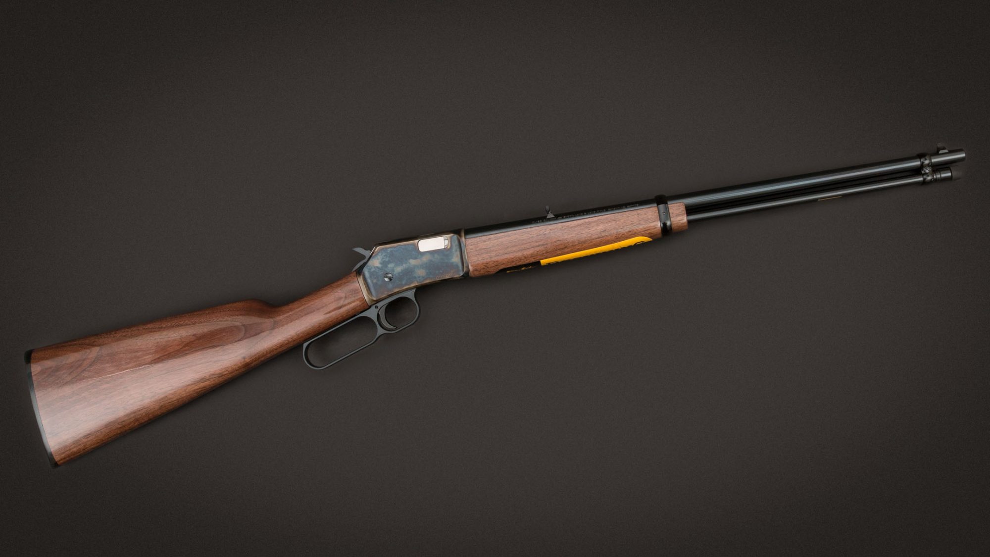 Photo of a Browning BL-22 Grade I model featuring bone charcoal case hardening by Turnbull Restoration of Bloomfield, NY
