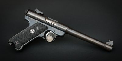 Ruger Mark I Target pistol chambered in 22 Long Rifle, for sale by Turnbull Restoration of Bloomfield, NY