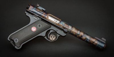 Ruger Mark IV Target featuring Turnbull bone charcoal color case hardening